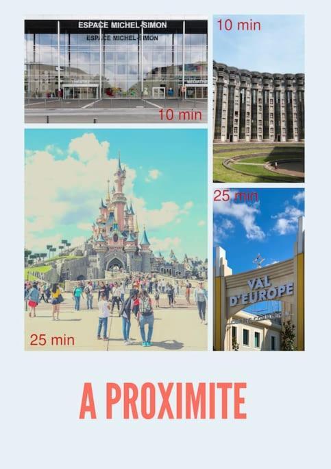 Appart Proche Disneyland Et Paris Apartment Noisy-le-Grand Bagian luar foto